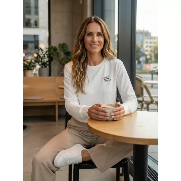  Ženski skraćeni top sweatshirt ALTISPORT BYB/ALW056BY131 BIJELA 