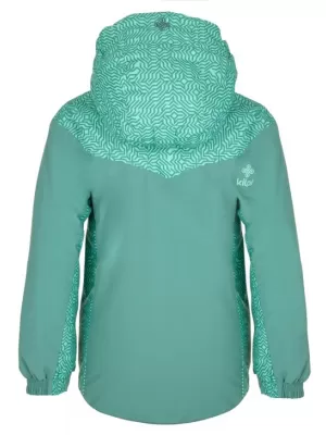 Skijaška jakna za djevojčice KILPI JENOVA-JG SJ0153KI TAMNO ZELENA