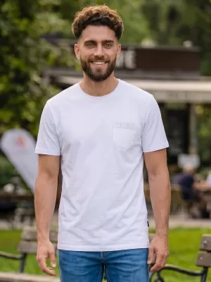 Muška majica kratkih rukava SAM 73 QUARIP MT 812 BIJELA