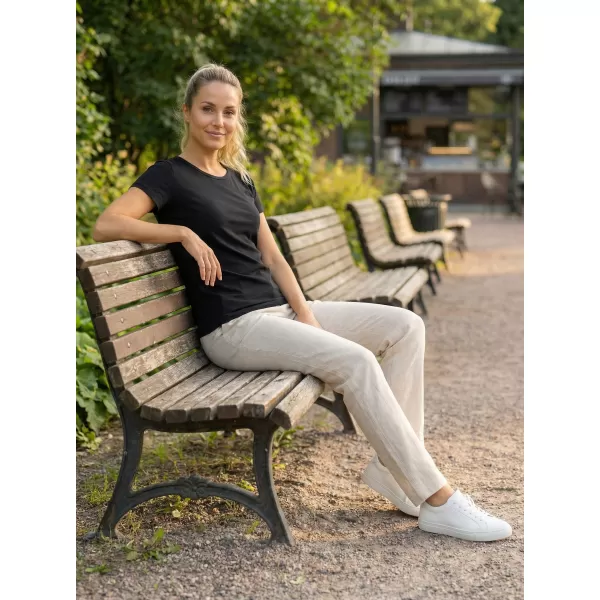  Ženska majica kratkih rukava ALTISPORT PUSTA LTSY947 CRNO 