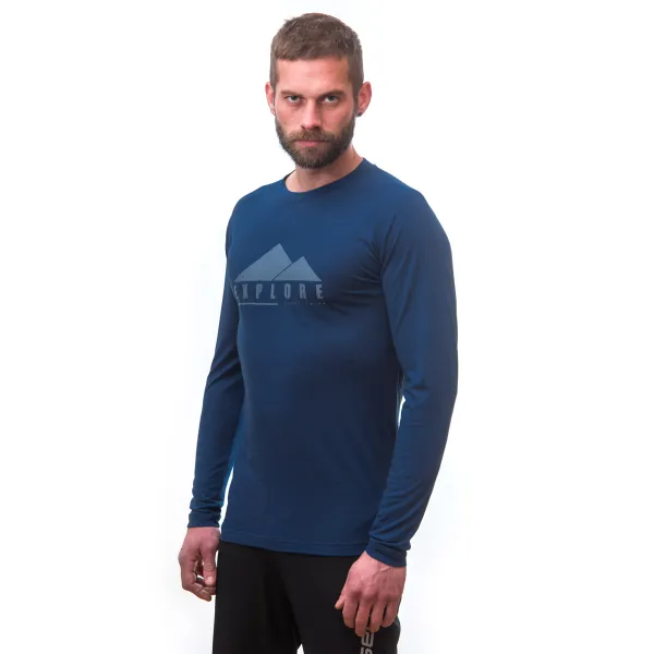  Muška termo majica dugih rukava SENSOR MERINO AIR PT EXPLORE 22200009 TAMNO PLAVA 