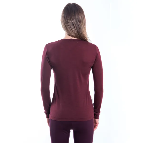  Ženska termo majica dugih rukava SENSOR MERINO AIR PT HILLS 22200011 PORT RED 