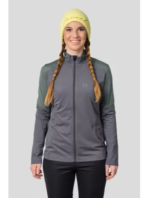 Ženski sweatshirt HANNAH NEMEA ASPHALT MEL/CHINOIS MEL