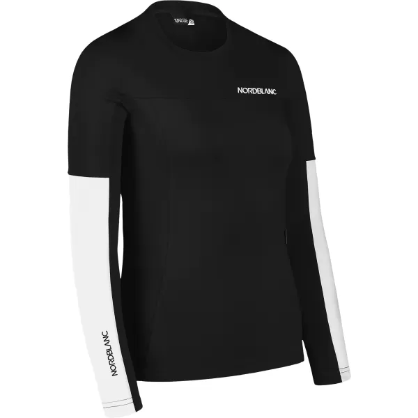  Ženska funkcionalna majica NORDBLANC VIVACIOUS NBSFL7648 KRISTALNO CRNA 