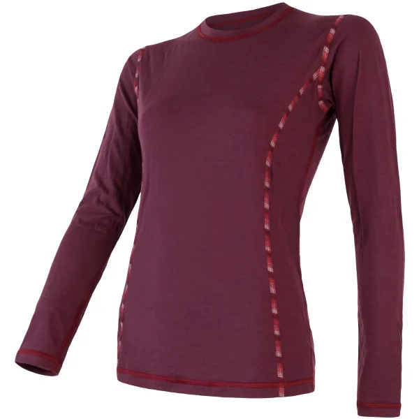  Ženska termo majica dugih rukava SENSOR MERINO AIR 18200006 PORT RED 