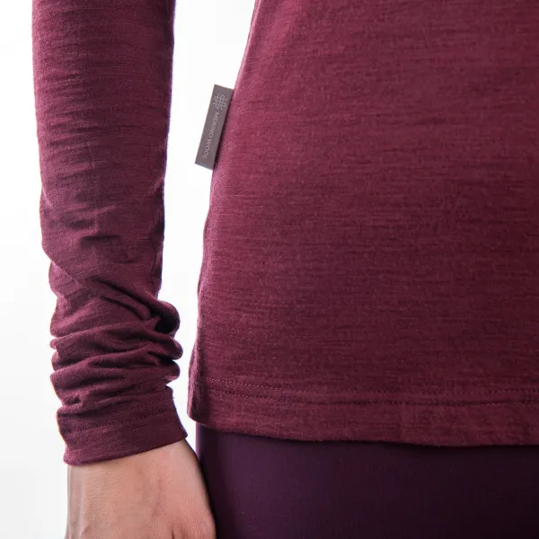  Ženska termo majica dugih rukava SENSOR MERINO AIR PT HILLS 22200011 PORT RED 