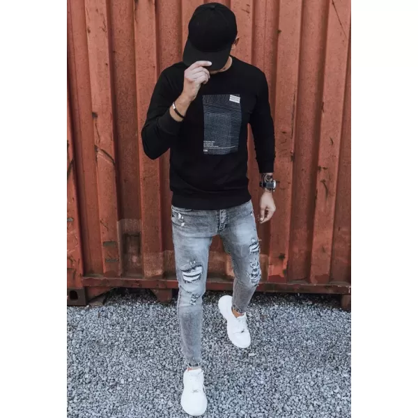  Muška dukserica DSTREET BX5353 CRNI 