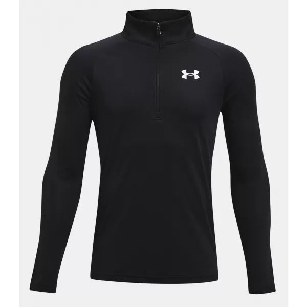  Majica za dječake UNDER ARMOUR TECH 2.0 1/2 ZIP 1363286-001 CRNA 