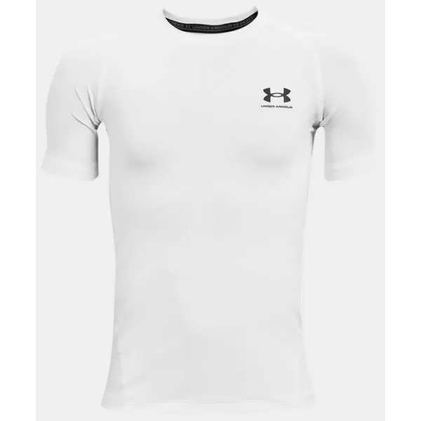  Majica za dječake UNDER ARMOUR HG ARMOUR SS 1361723-100 BIJELA 
