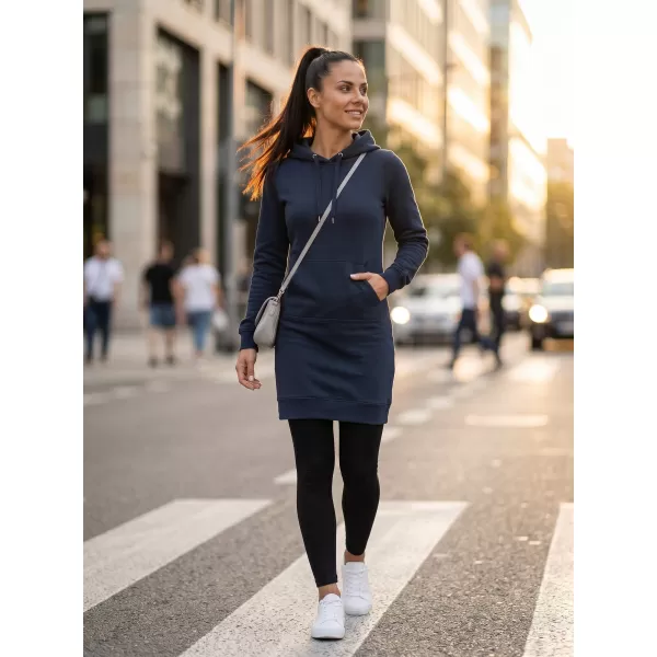  Ženska produžena majica MALFINI SNAP 419 TAMNOPLAVA 
