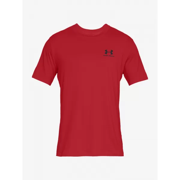  Muška majica kratkih rukava UNDER ARMOUR SPORTSTYLE LEFT CHEST SS 1326799-600 CRVENA 