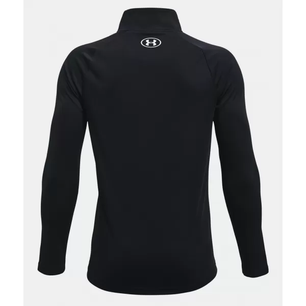  Majica za dječake UNDER ARMOUR TECH 2.0 1/2 ZIP 1363286-001 CRNA 