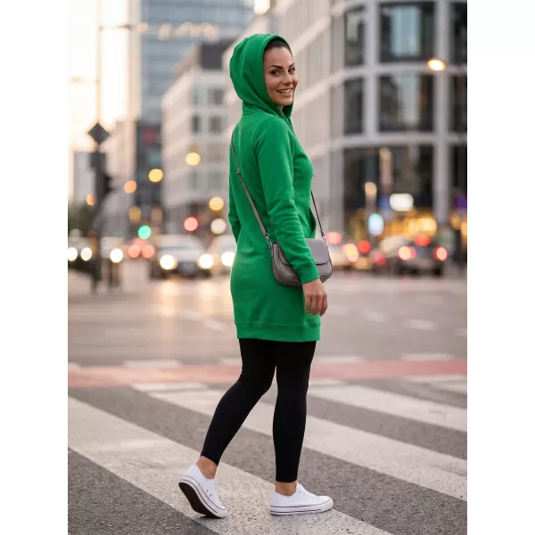  Ženska produžena majica MALFINI SNAP 419 SREDNJE ZELENA 