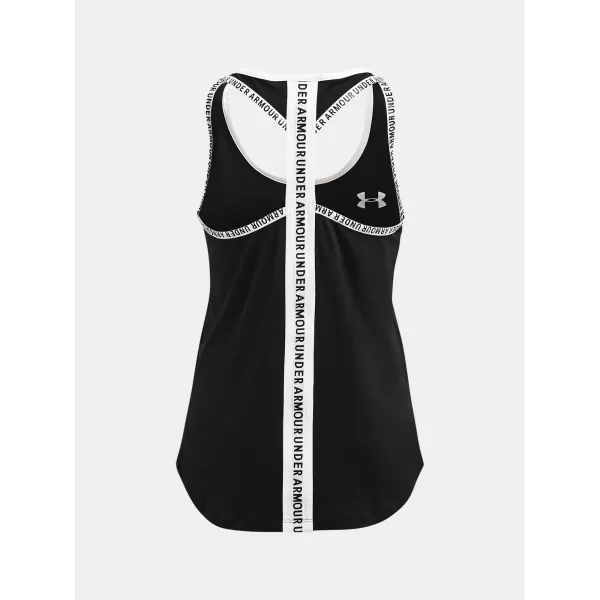  Majica bez rukava za djevojku UNDER ARMOUR KNOCKOUT TANK 1363374-001 CRNA 