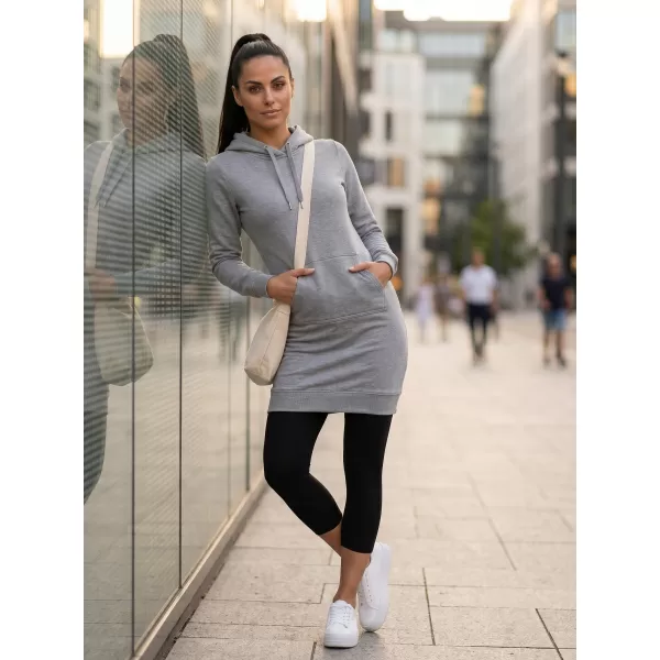  Ženska produžena majica MALFINI SNAP 419 TAMNO SIVI ODSJAJI 