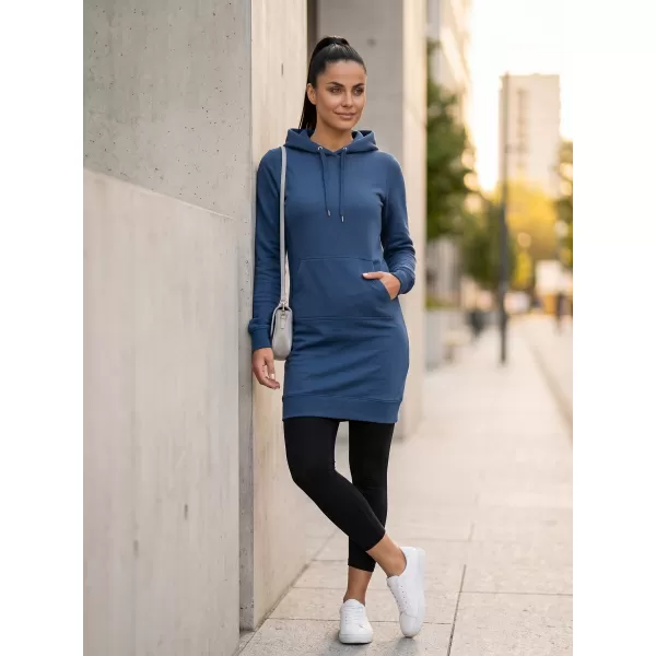  Ženska produžena majica MALFINI SNAP 419 PONOĆNO PLAVA 