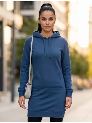 Ženska produžena majica MALFINI SNAP 419 PONOĆNO PLAVA