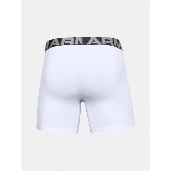  Muške bokserice UNDER ARMOUR CHARGED COTTON 6IN 3 PACK 1363617-100 BIJELA 