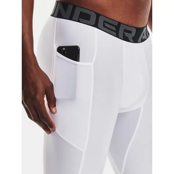  Muške kompresijske kratke hlače UNDER ARMOUR HG ARMOUR LNG SHORTS 1361602-100 BIJELA 
