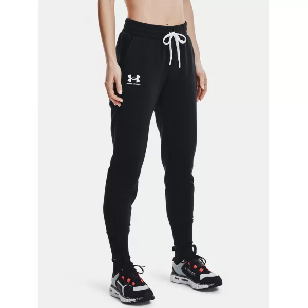  Ženske trenirke UNDER ARMOUR RIVAL FLEECE JOGGERS 1356416-001 CRNA 