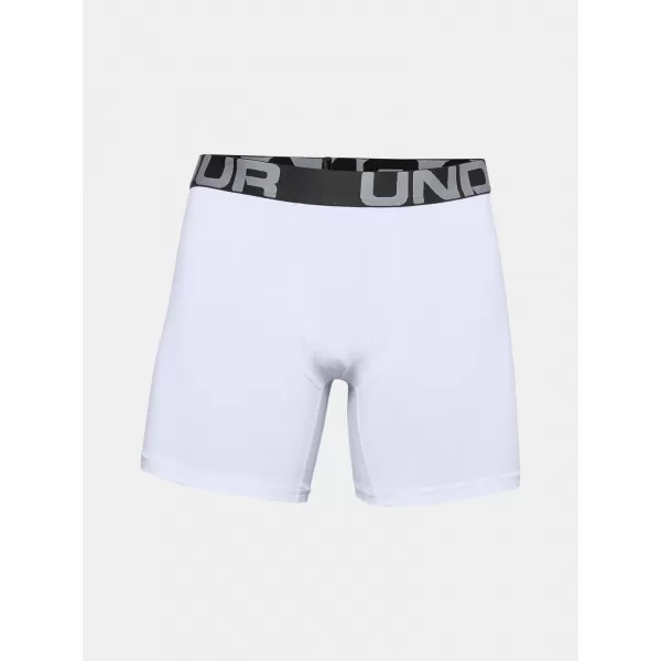  Muške bokserice UNDER ARMOUR CHARGED COTTON 6IN 3 PACK 1363617-100 BIJELA 