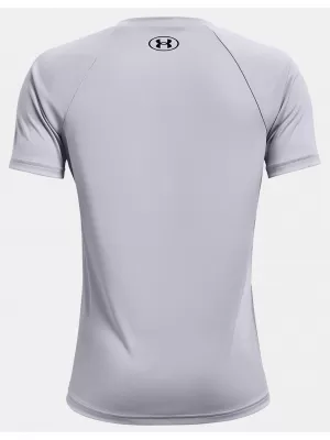 Majica za dječake UNDER ARMOUR TECH BIG LOGO SS 1363283-011 SIVA