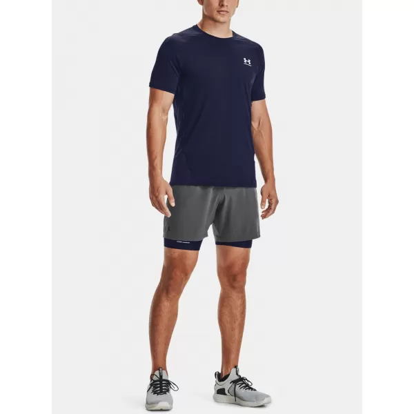  Muška majica kratkih rukava UNDER ARMOUR HG ARMOUR FITTED SS 1361683-410 PLAVA 