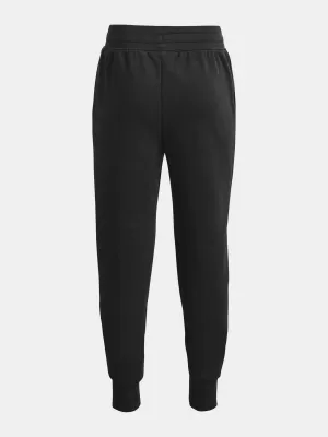 Hlače za djevojčice UNDER ARMOUR RIVAL FLEECE LU JOGGERS 1373133-001 CRNA
