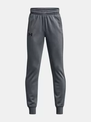 Trenirke za dječake UNDER ARMOUR UA ARMOUR FLEECE JOGGERS 1373543-012 SIVA