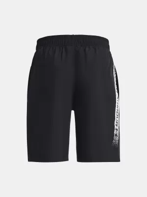 Kratke hlače za dječake UNDER ARMOUR UA WOVEN GRAPHIC SHORTS 1370178-003 CRNA