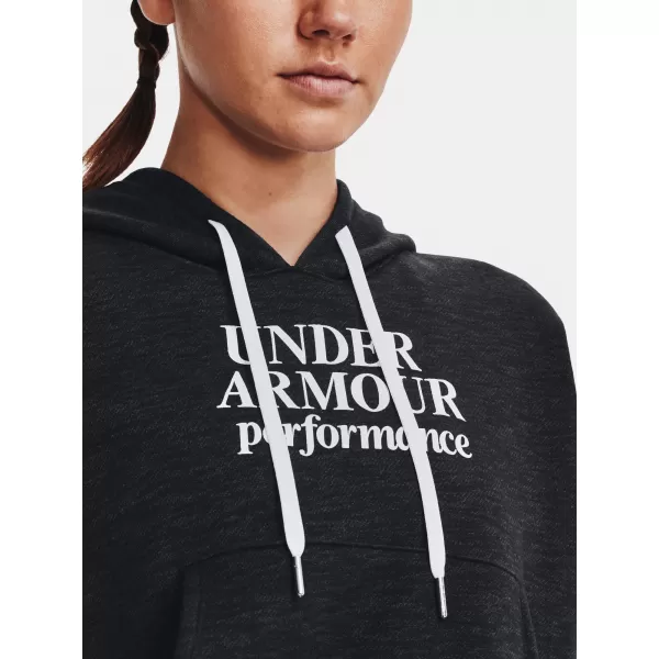  Ženski sweatshirt UNDER ARMOUR ESSENTIAL SCRIPT HOODIE 1374107-001 CRNA 