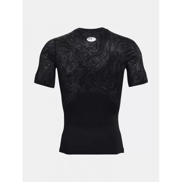  Muška majica kratkih rukava UNDER ARMOUR UA HG ARMOUR COMP PRINT SS 1370324-001 CRNA 