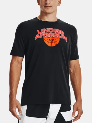 Muška majica kratkih rukava UNDER ARMOUR UA BBALL BRANDED WRDMRK SS 1370233-001 CRNA