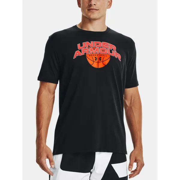  Muška majica kratkih rukava UNDER ARMOUR UA BBALL BRANDED WRDMRK SS 1370233-001 CRNA 