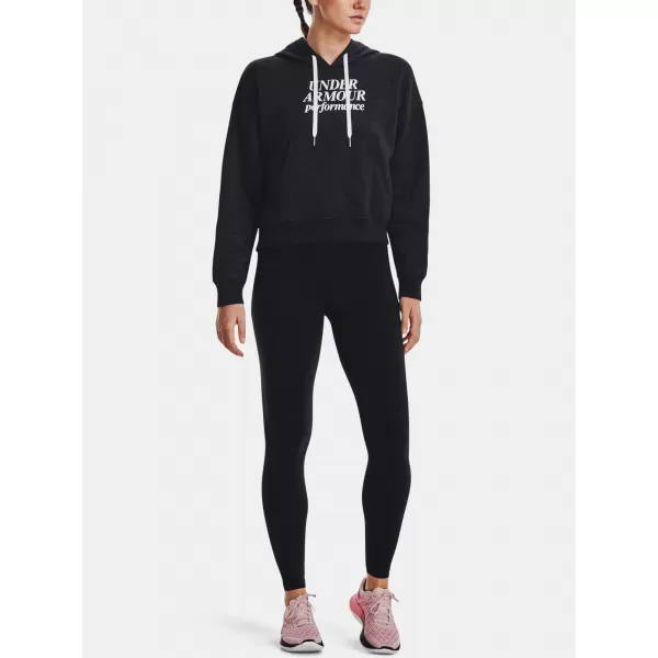  Ženski sweatshirt UNDER ARMOUR ESSENTIAL SCRIPT HOODIE 1374107-001 CRNA 