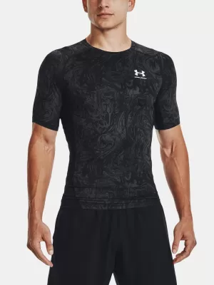 Muška majica kratkih rukava UNDER ARMOUR UA HG ARMOUR COMP PRINT SS 1370324-001 CRNA