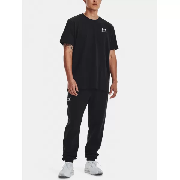  Muška majica kratkih rukava UNDER ARMOUR UA LOGO EMB HEAVYWEIGHT SS 1373997-001 CRNA 