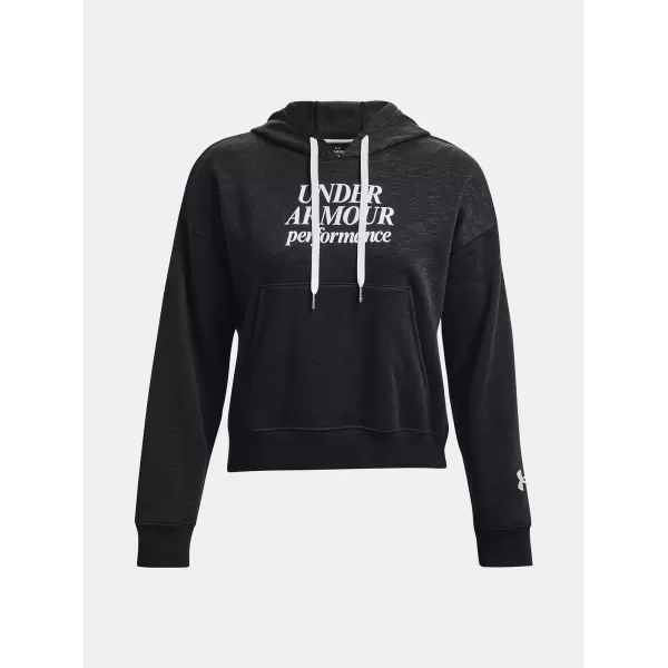  Ženski sweatshirt UNDER ARMOUR ESSENTIAL SCRIPT HOODIE 1374107-001 CRNA 