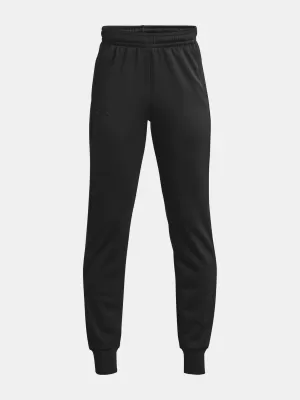 Trenirke za dječake UNDER ARMOUR UA ARMOUR FLEECE JOGGERS 1373543-001 CRNA