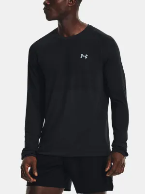 Muška majica kratkih rukava UNDER ARMOUR UA SEAMLESS RUN LS 1366500-001 CRNA
