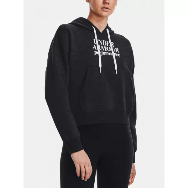  Ženski sweatshirt UNDER ARMOUR ESSENTIAL SCRIPT HOODIE 1374107-001 CRNA 