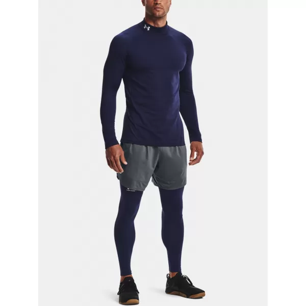  Muška majica kratkih rukava UNDER ARMOUR UA CG ARMOUR FITTED MOCK 1366066-410 PLAVA 