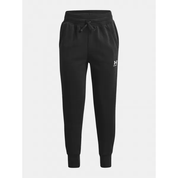  Hlače za djevojčice UNDER ARMOUR RIVAL FLEECE LU JOGGERS 1373133-001 CRNA 