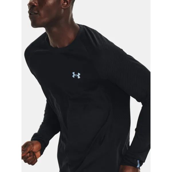  Muška majica kratkih rukava UNDER ARMOUR UA SEAMLESS RUN LS 1366500-001 CRNA 
