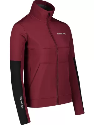 Ženska softshell jakna NORDBLANC FJORD NBSSL7657 TAMNOCRVENA