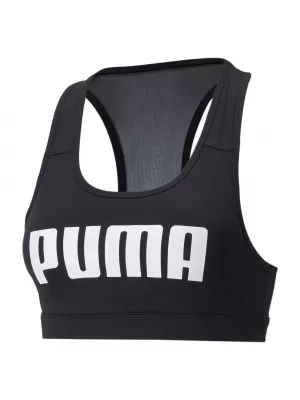 Ženski grudnjak PUMA MID IMPACT 4KEEPS GRAPHIC BRA PM 520306-91 CRNA