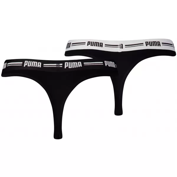  Ženske gaćice PUMA WOMEN STRING 2P PACK 90785403 CRNA 