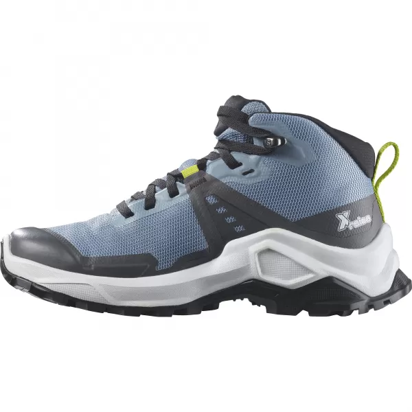  Dječje cipele SALOMON X RAISE MID GORE-TEX L47071600 IZBLIJEDJELI TRAPER/INDIGO STRNADICA/KISELO VAPNO 