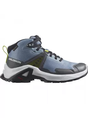 Dječje cipele SALOMON X RAISE MID GORE-TEX L47071600 IZBLIJEDJELI TRAPER/INDIGO STRNADICA/KISELO VAPNO
