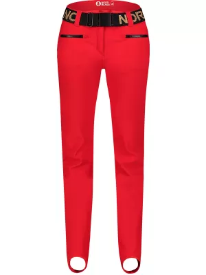 Ženske softshell skijaške hlače NORDBLANC FULLCOVER NBWPL7729 CRVENA